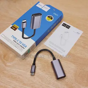 Hoco Ua21 Usb Type-C to Vga Adapter Cable 1080p Hd Video Gray