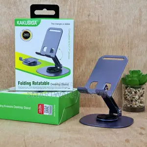 Kakusiga Folding Desktop Stand 360 Rotatable Phone Holder Gray