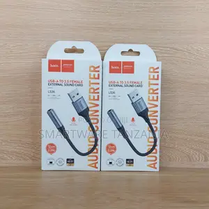 Hoco Ls36 Usb to 3.5mm Audio Adapter External Sound Card 12cm