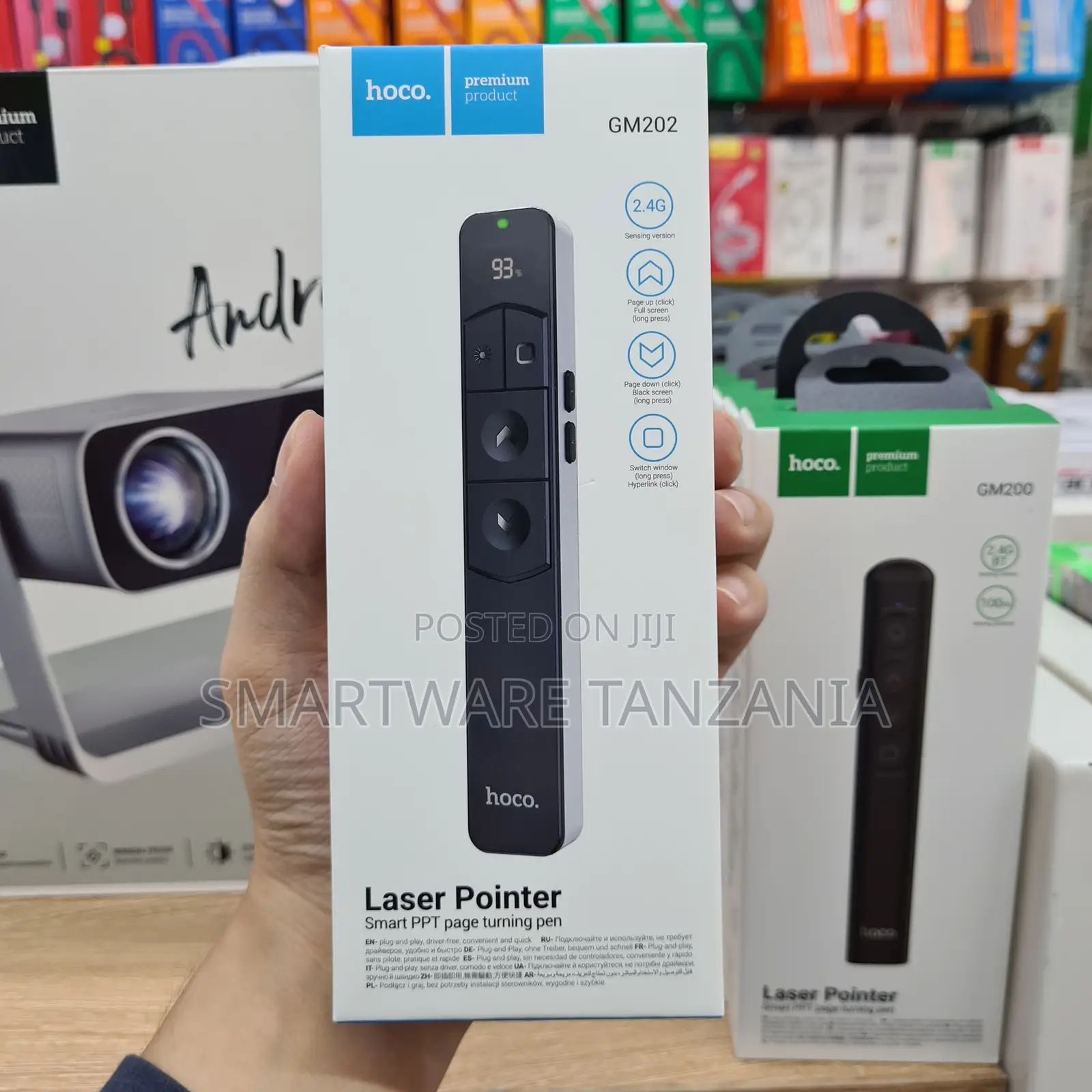 Hoco Gm202 Wireless Presenter Laser Pointer PPT Remote 2.4g