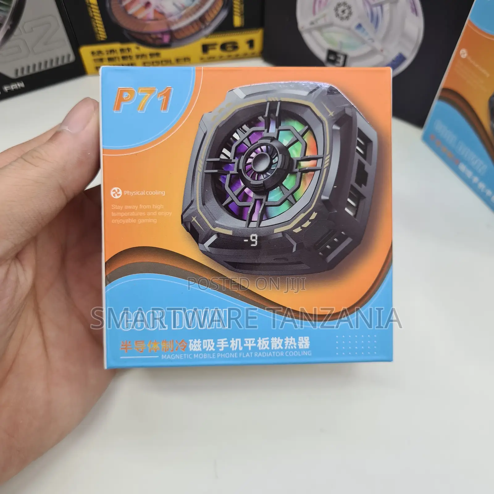 P71 Phone Cooler Magnetic Clip RGB Led Gaming Radiator Fan