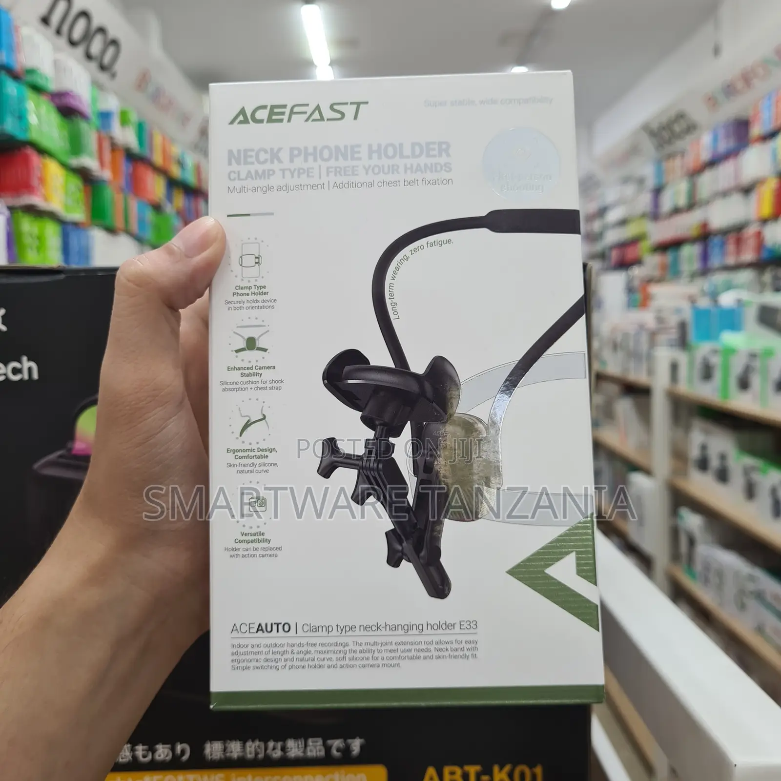 Acefast E33 Neck Phone Holder Clamp Hands-Free Multi-Angle