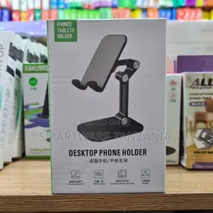 Desktop Phone Tablet Stand Adjustable Holder Universal Black