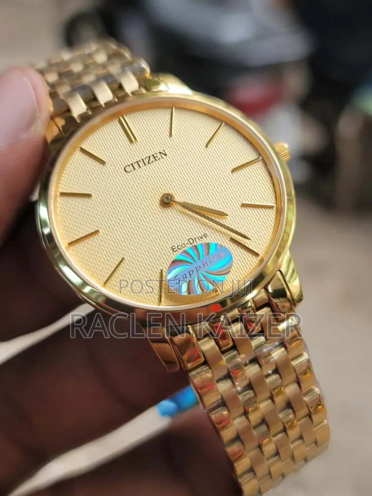 Citizen Stiletto Eco-Drivetextured Champagne Dial Gold Baton Indices