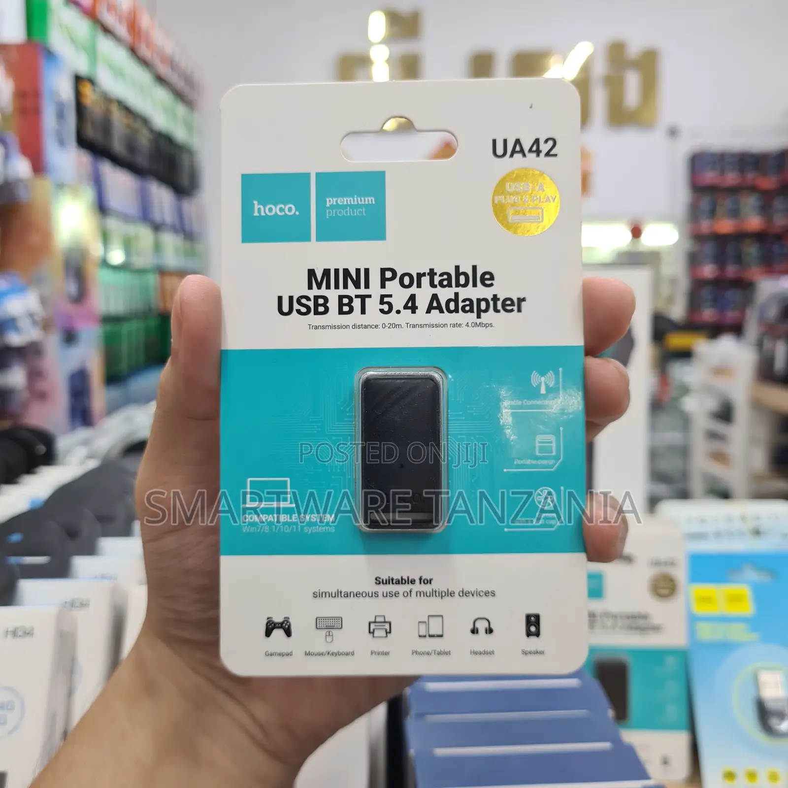 Hoco Ua42 Mini Usb Bluetooth 5.4 Adapter Dongle Bt Wireless Pc