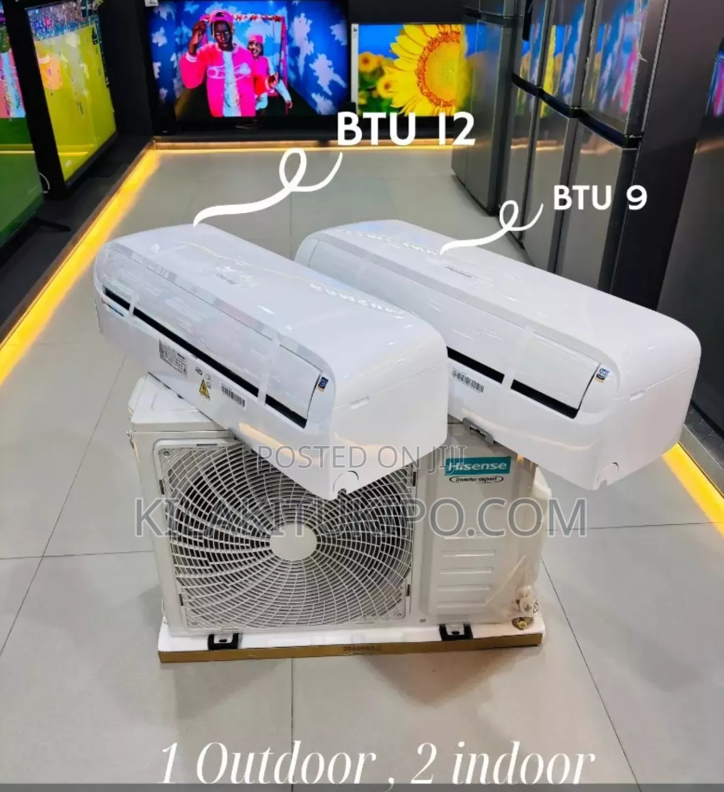 2 in Door Split Unit 1 Outdoor Compressor Unit Powerfull Ac