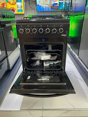 Jiko Lenye Plate 4 - 3 Gas , 1 Umeme + Oven Katikati