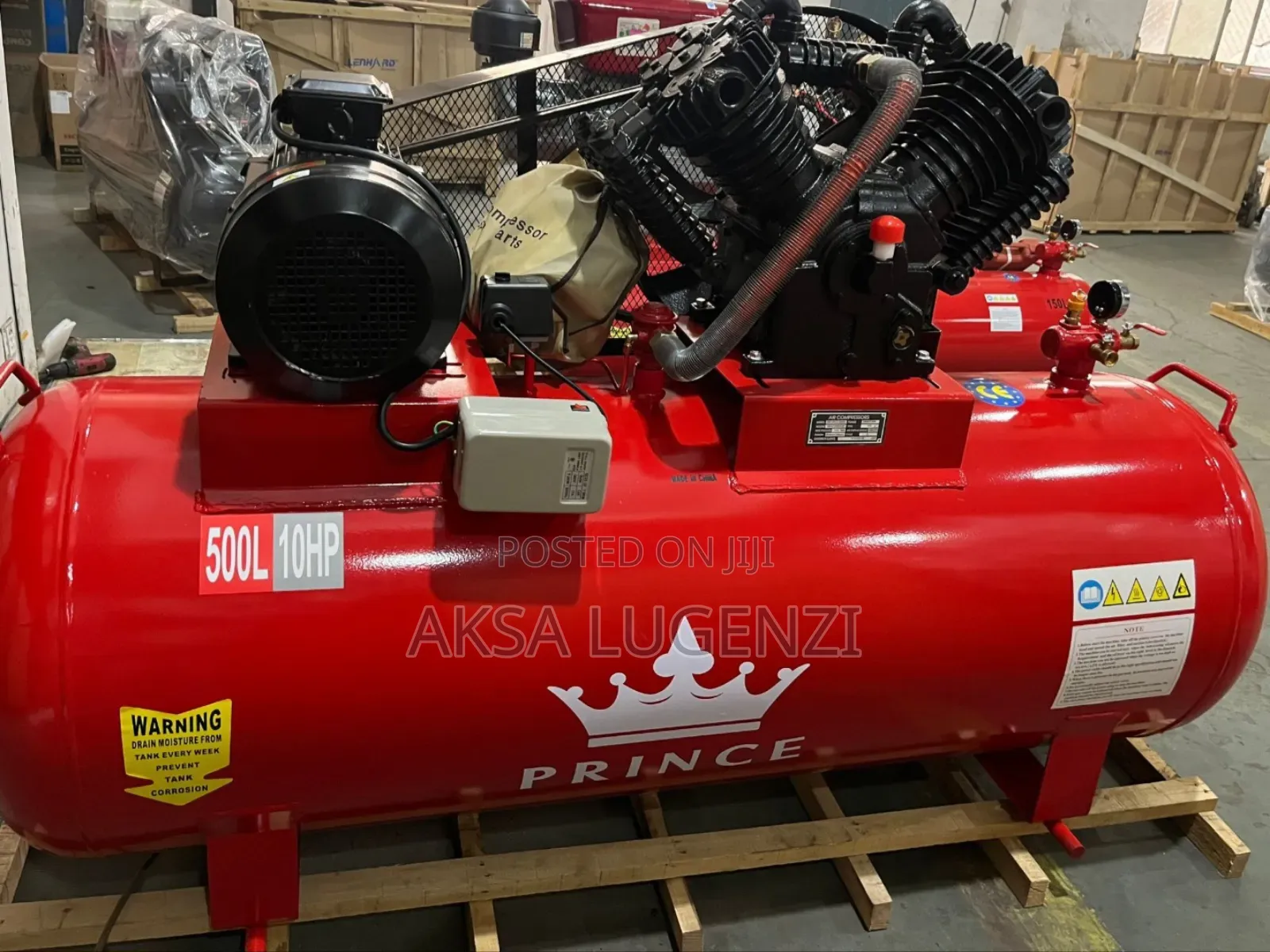 Prince Air Compressor 500l Electric 10.0hp/ 12.5bar