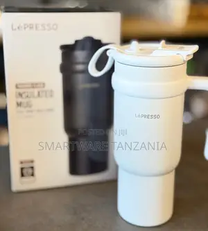 Lepresso Collapsible Insulated Travel Mug With Handle Portable