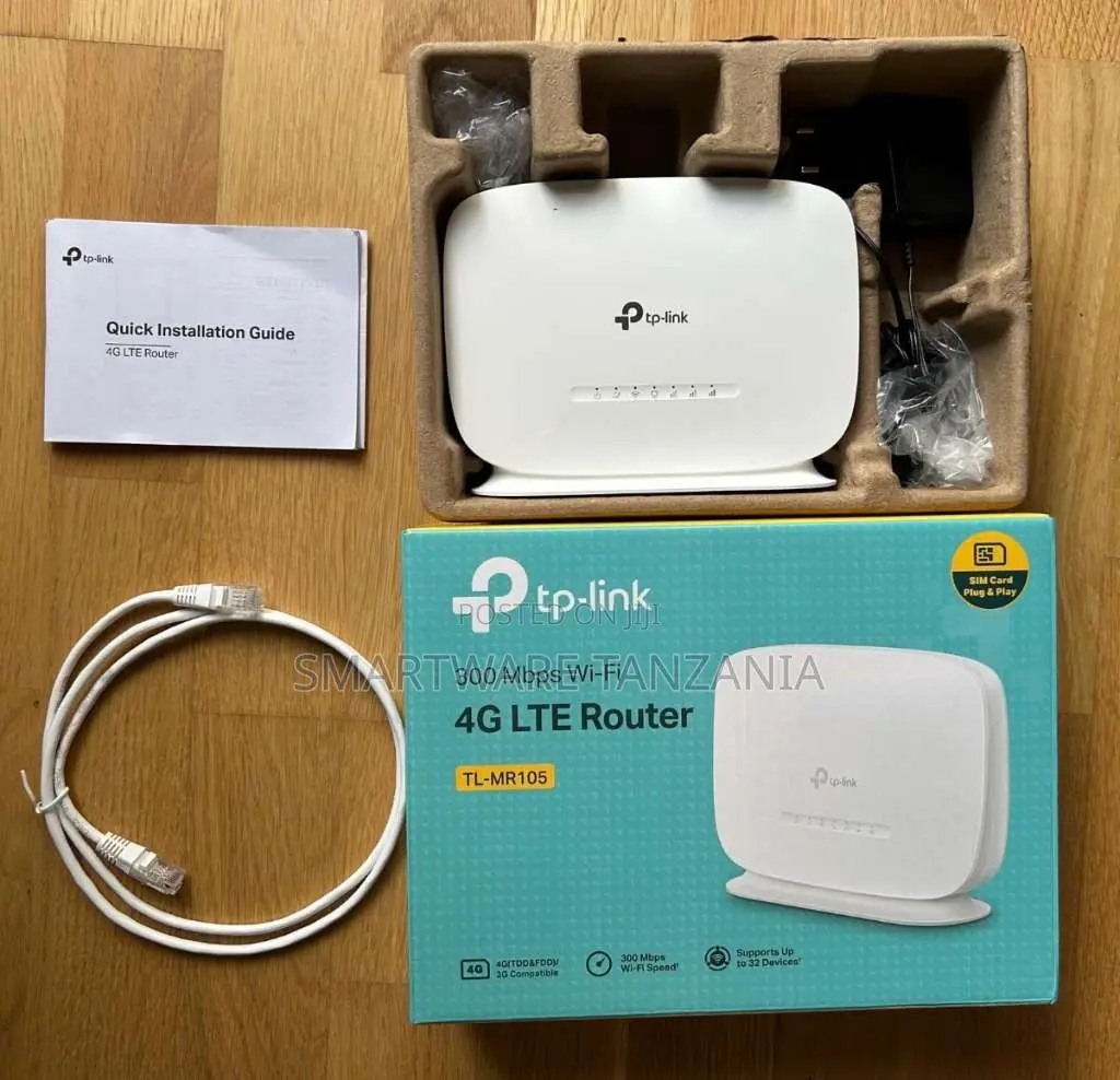 Tp-Link Tl-Mr105 4g Lte Router 300mbps With Antenna Ethernet