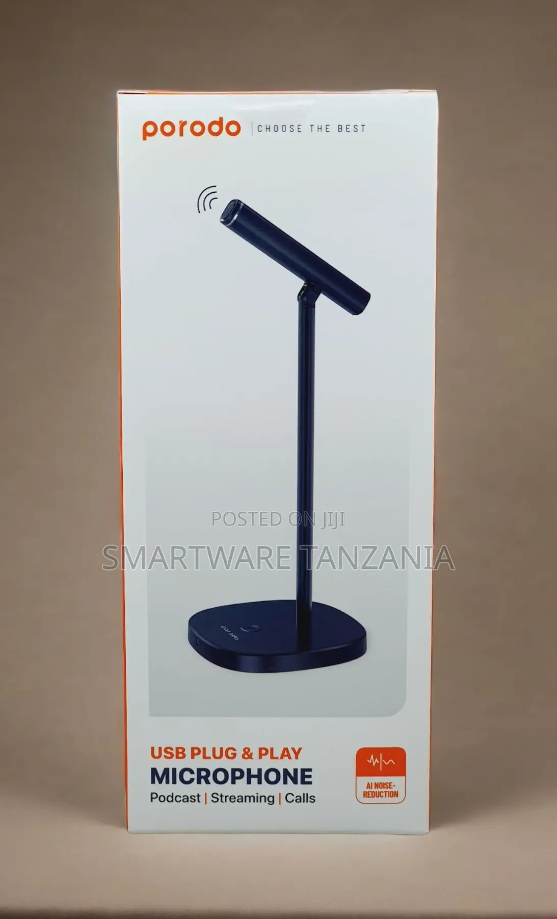 Porodo Plug Play Usb Microphone for Streaming, Podcast, and Work