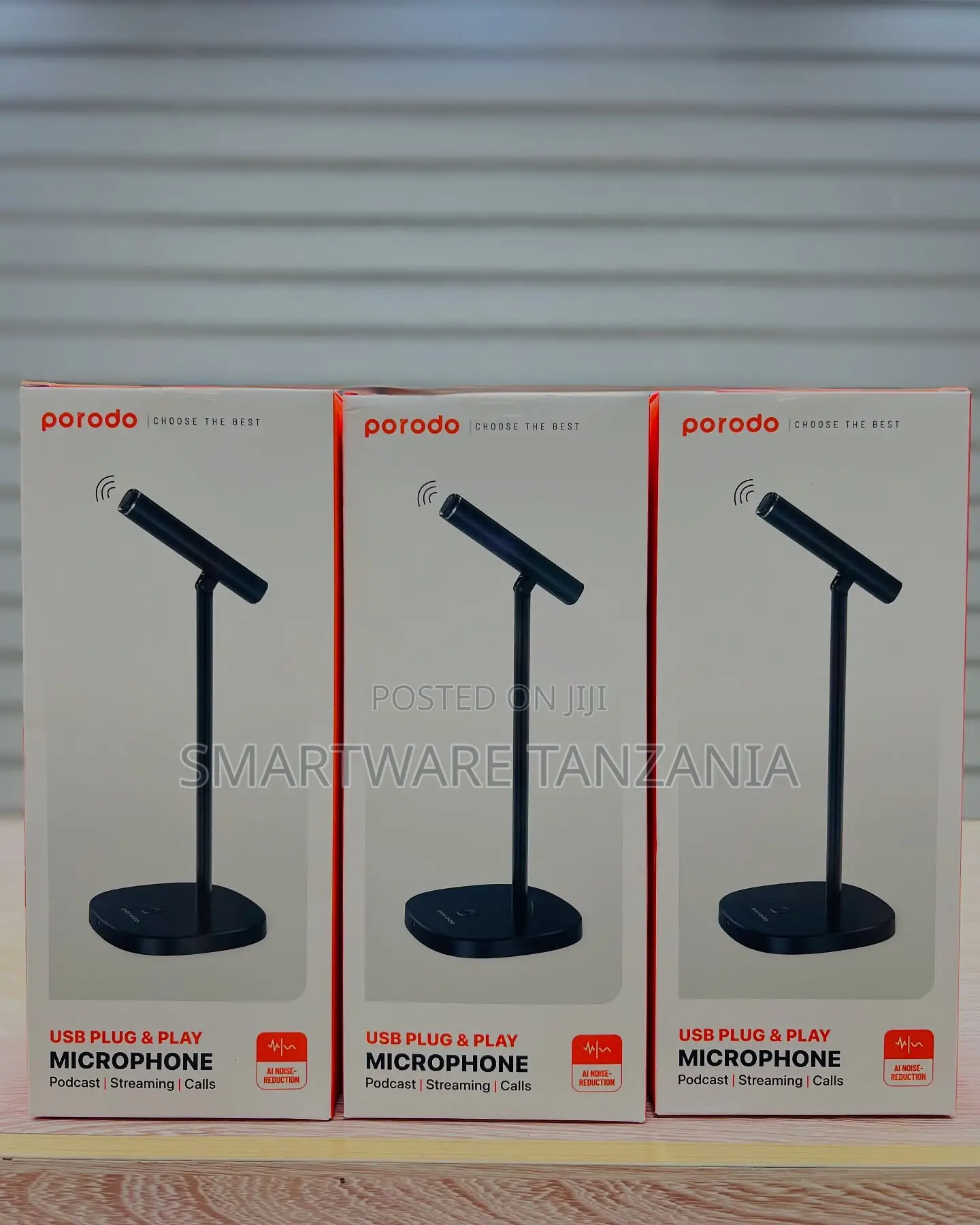 Porodo Usb Plug Play Microphone for Streamers, Gamers, and Creators