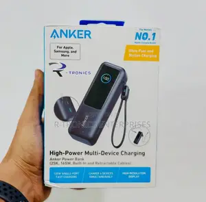 Anker Power Bank, 25,000mah Portable Charger Triple 100w Usb-C Ports