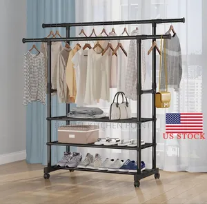 *#3 Tiers Heavy Duty Clothing Garment Rack*
Bei:85000