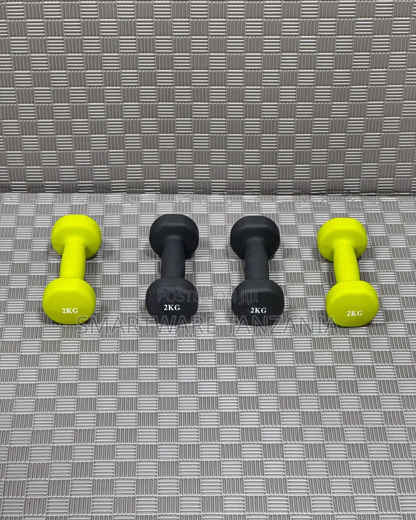 2kg Neoprene Coated Dumbbells Set for Home Fitness Training