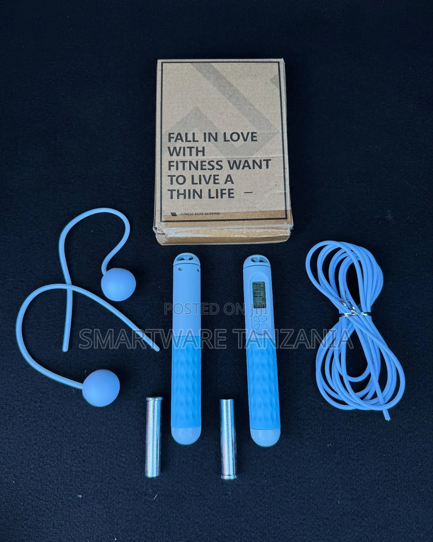 Digital Jump Rope With Counter and Weighted Handles Cardio Set