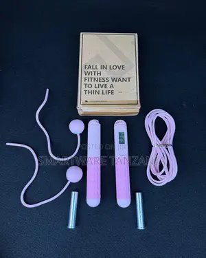 Cordless Jump Rope With Digital Display and Weighted Balls Set