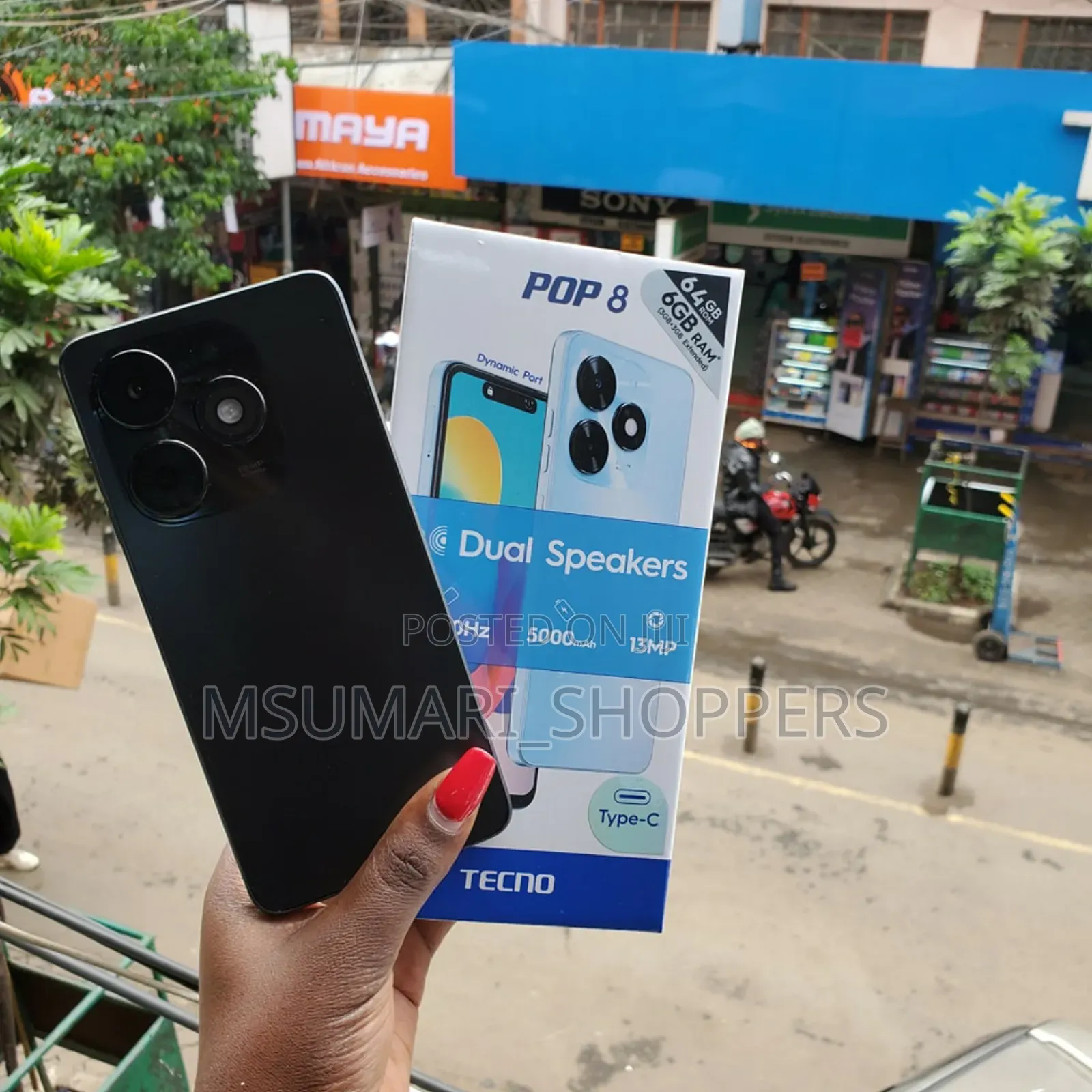 New Tecno Pop 8 128 GB Black