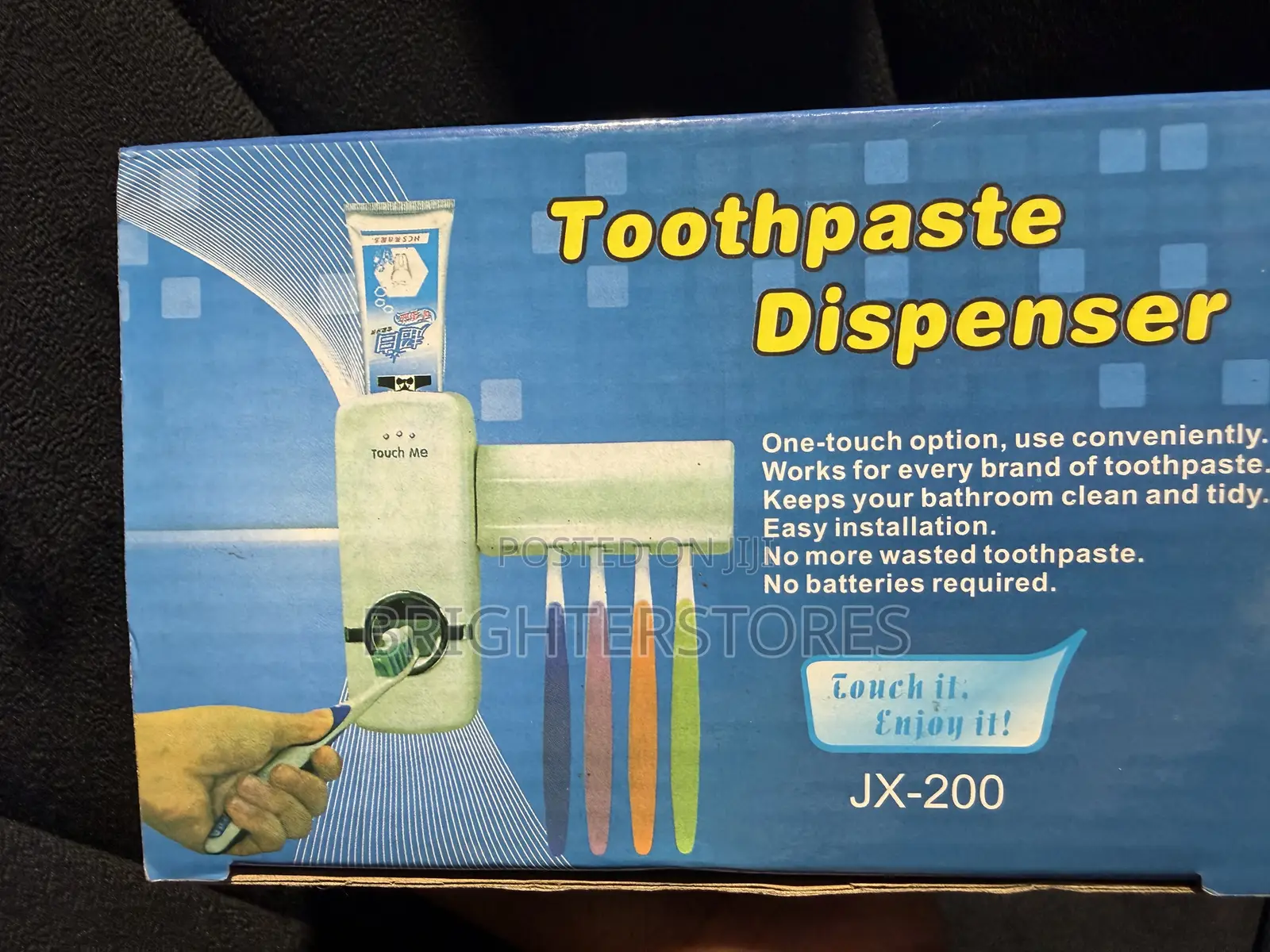 Toothpaste Dispenser, One Touch Option