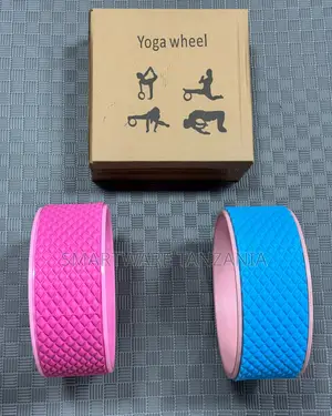 Yoga Wheel Back Roller Set Textured Non-Slip Flexibility Tool