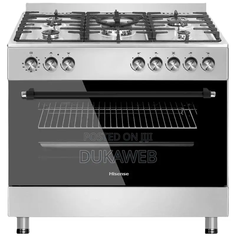 Hisense Hf942gees 4-Burner Gas Electric Stove (Silver)