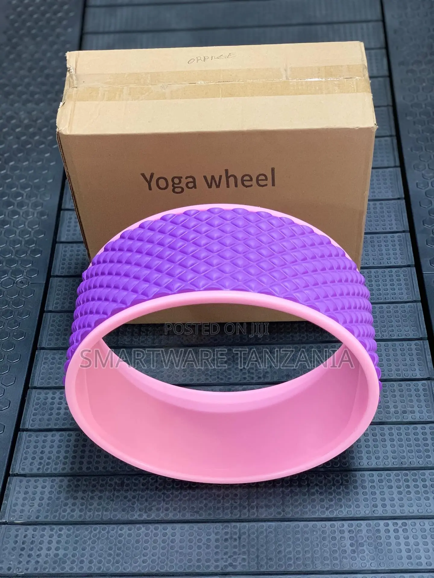 Textured Yoga Wheel for Back Stretching and Flexibility Training