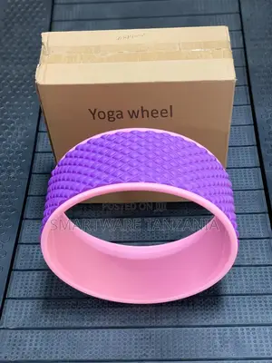 Textured Yoga Wheel for Back Stretching and Flexibility Training