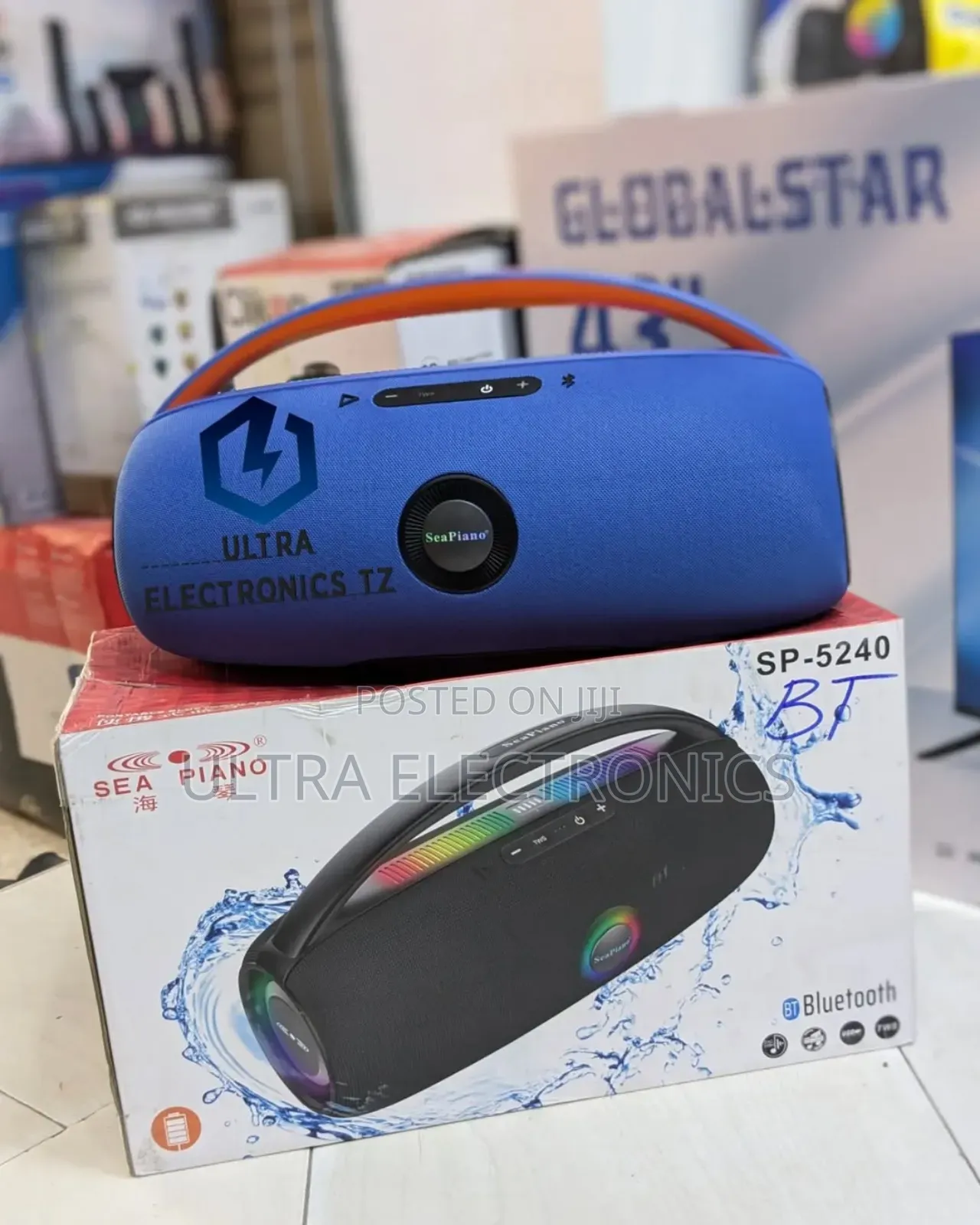 Sea Piano Portable Rechargeable Powerful Speaker
Handheld Design