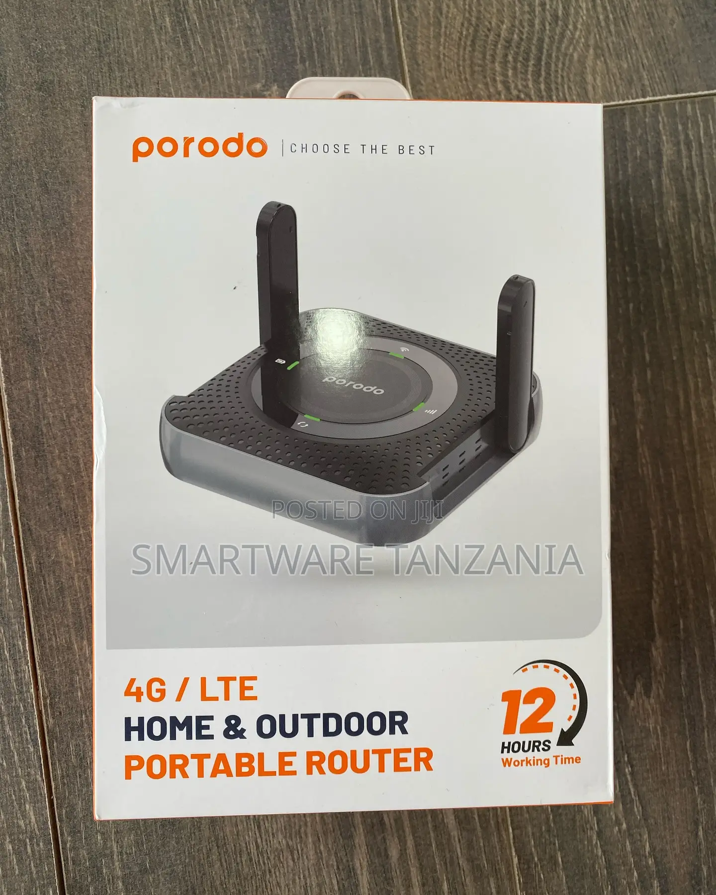 Porodo 4g Lte Home Outdoor Wifi Router 12hr Battery Wireless Hotspot