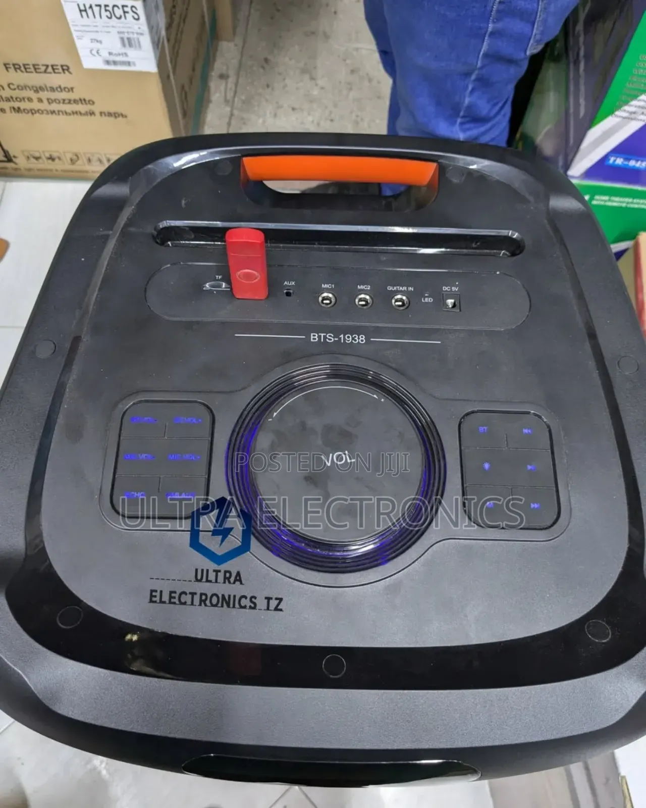 Brodu Rechargeable Powerful and Professional Double Trolley Speaker
