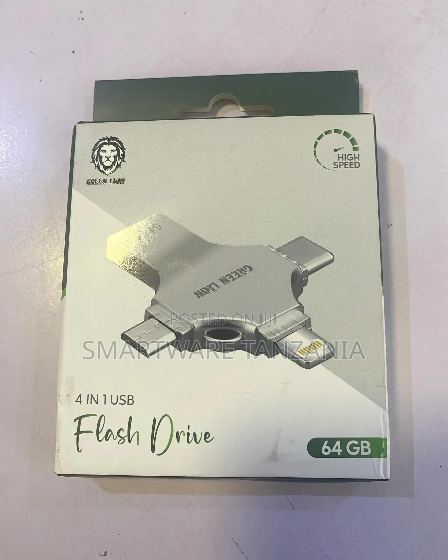 Green Lion 4in1 Flash Drive 64gb Multi-Device Usb Lightning Type-C