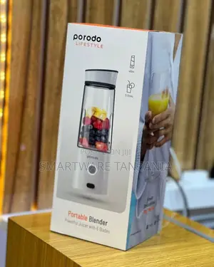 Porodo Portable Blender 400ml Rechargeable 6-Blade Juicer Usb Mixer
