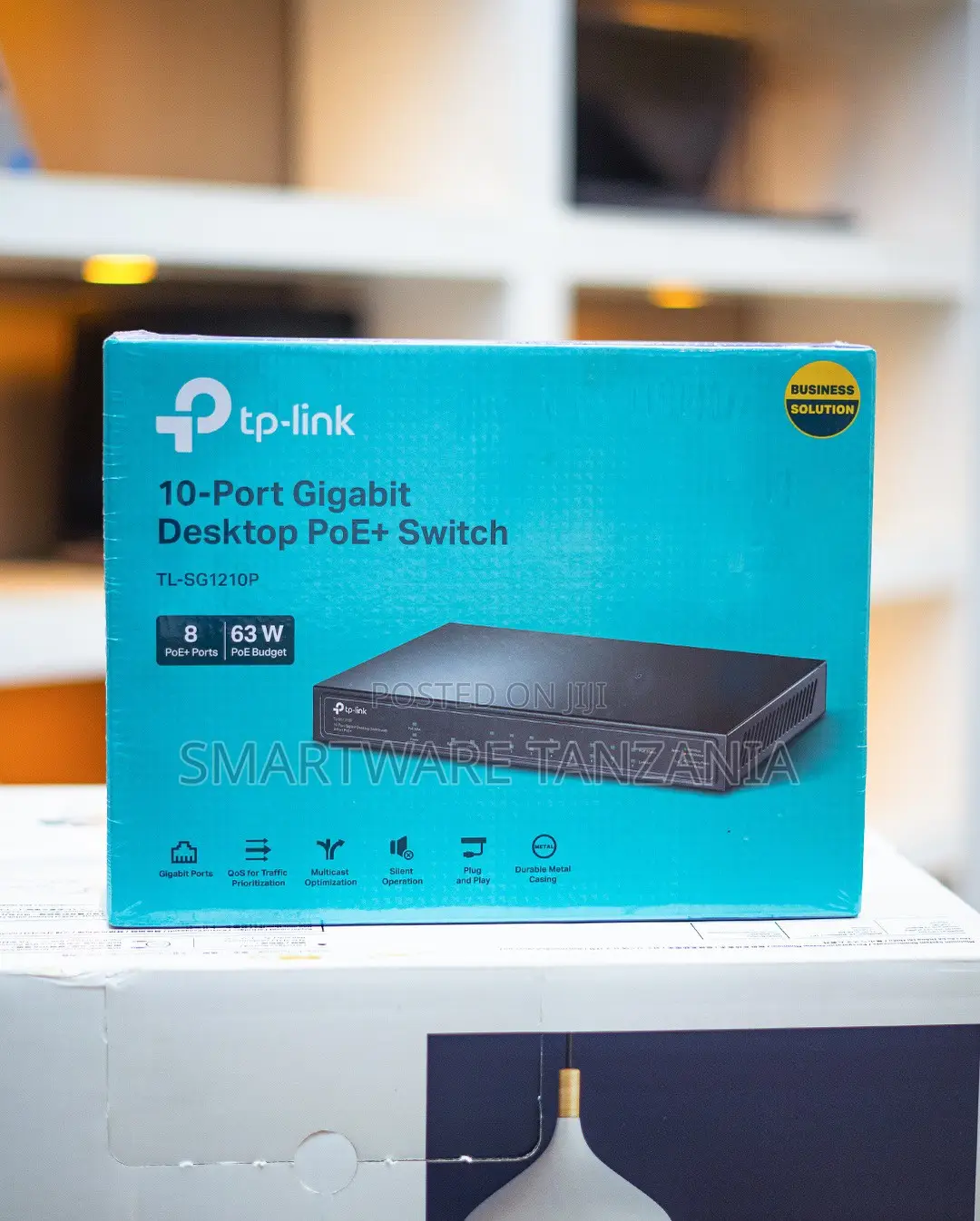 Tp-Link Tl-Sg1210p 10-Port Gigabit Poe+ Switch 63w 8-Port Business