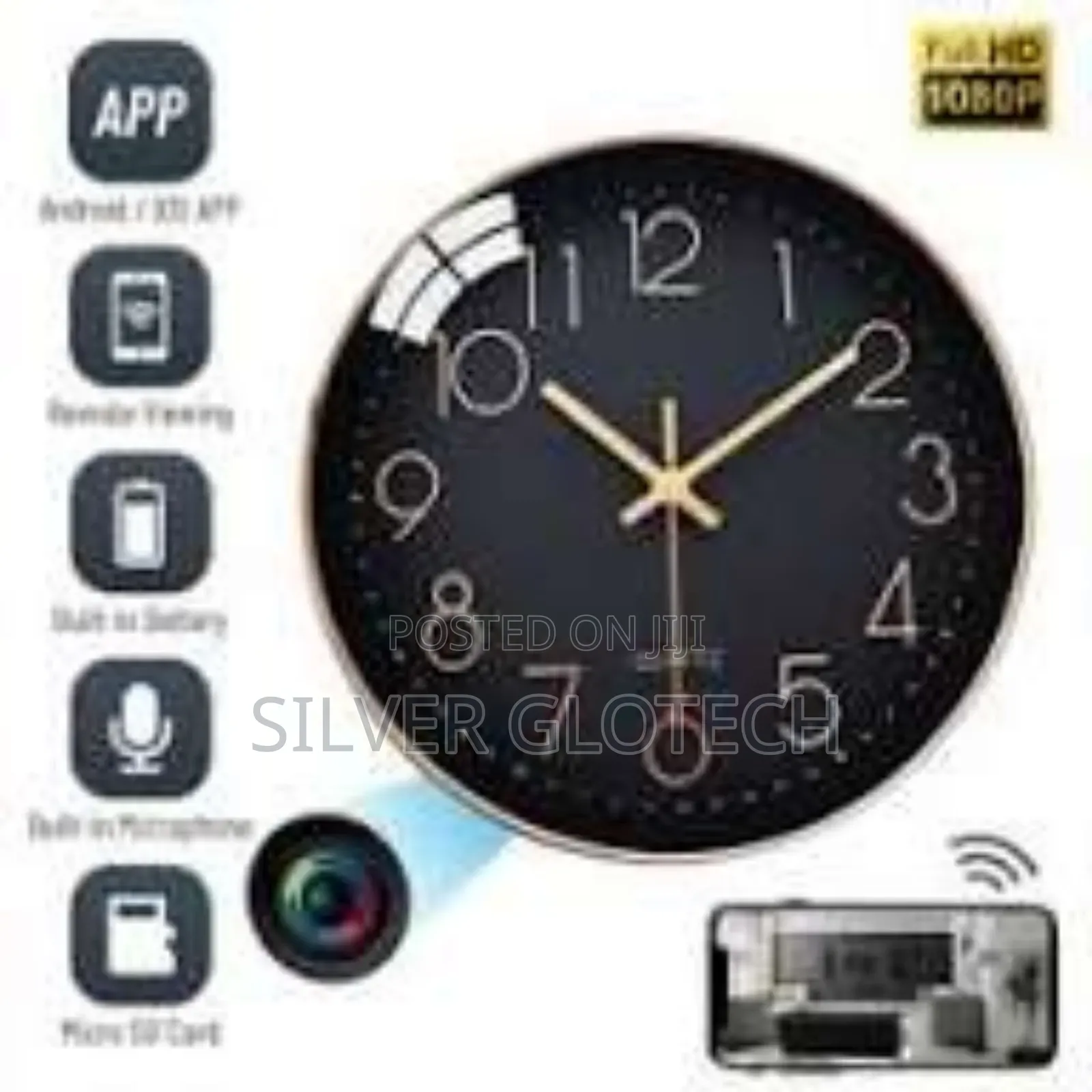 Clock Spy Hidden Camera See All Activities Live Through Your Phone