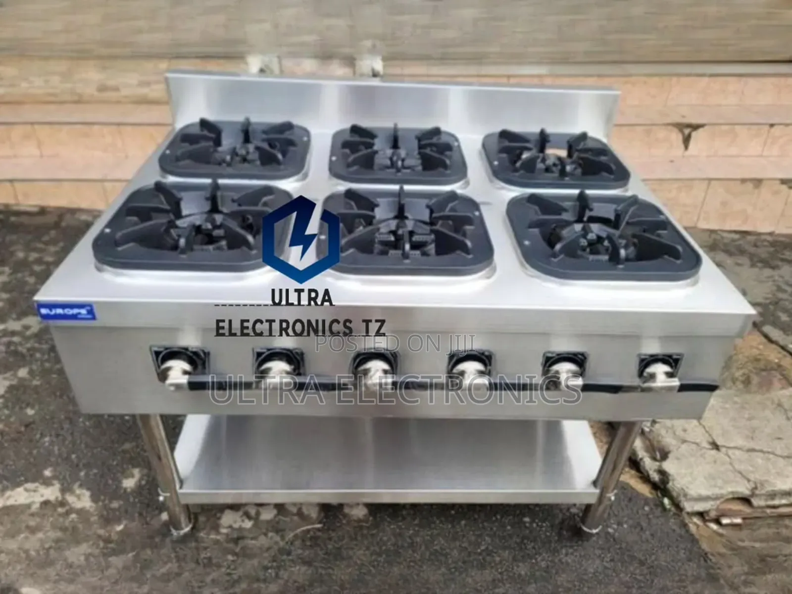 Heavy Duty Powerful 6 Burner Commercial Gas Stove High Pressure