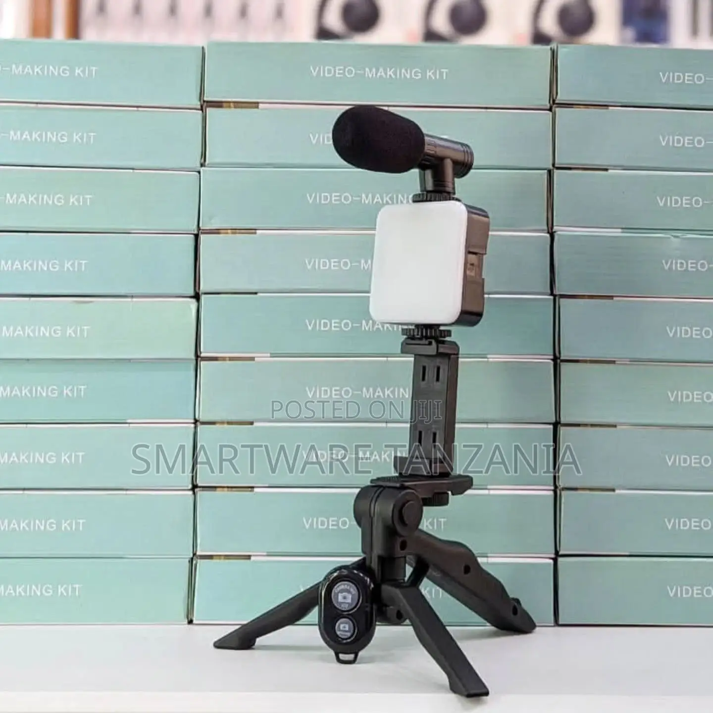 Complete Video Making Kit With Led Light Tripod Phone Stand Mic