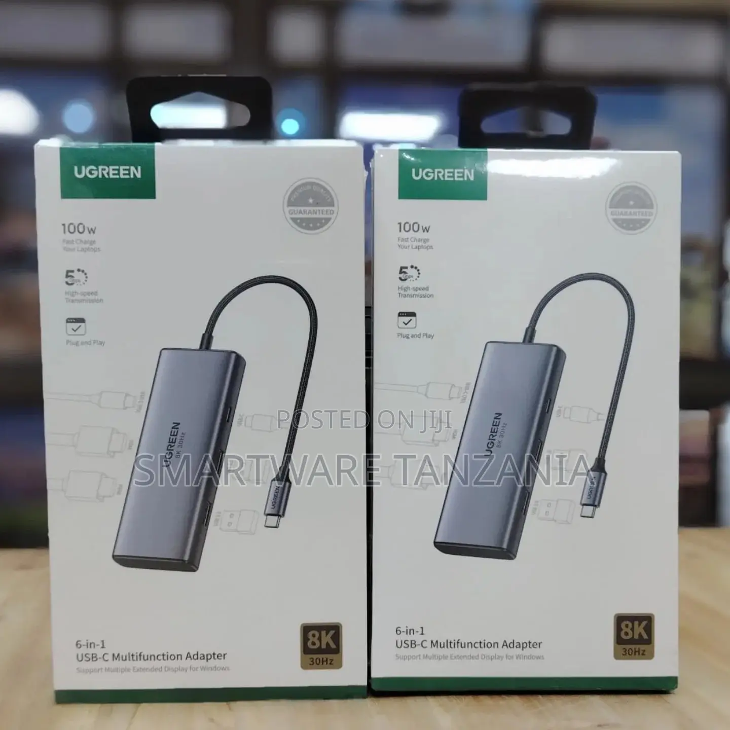 Ugreen 6-in-1 Usb-C Multifunction Adapter 100w Fast Charge Hdmi