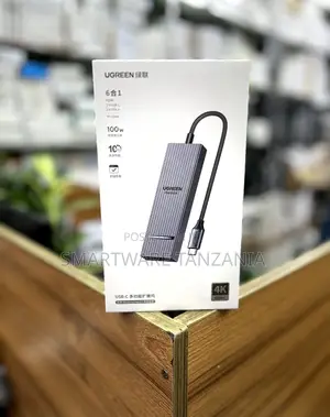 Ugreen 6-in-1 Usb-C Hub Adapter 100w Pd Hdmi Multiport Expander