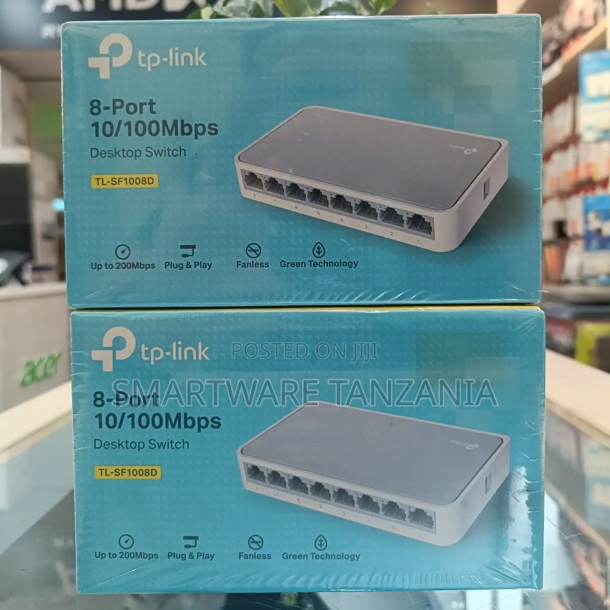 Tp-Link Tl-Sf1008d 8-Port 10/100mbps Desktop Switch Fanless Green