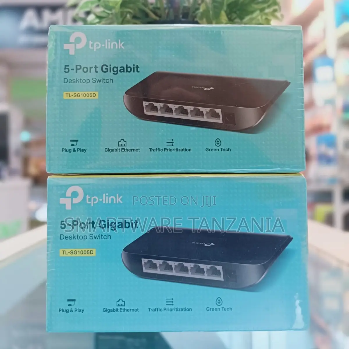 Tp-Link Tl-Sg1005d 5-Port Gigabit Desktop Switch Green Tech Qos