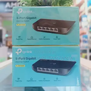 Tp-Link Tl-Sg1005d 5-Port Gigabit Desktop Switch Green Tech Qos