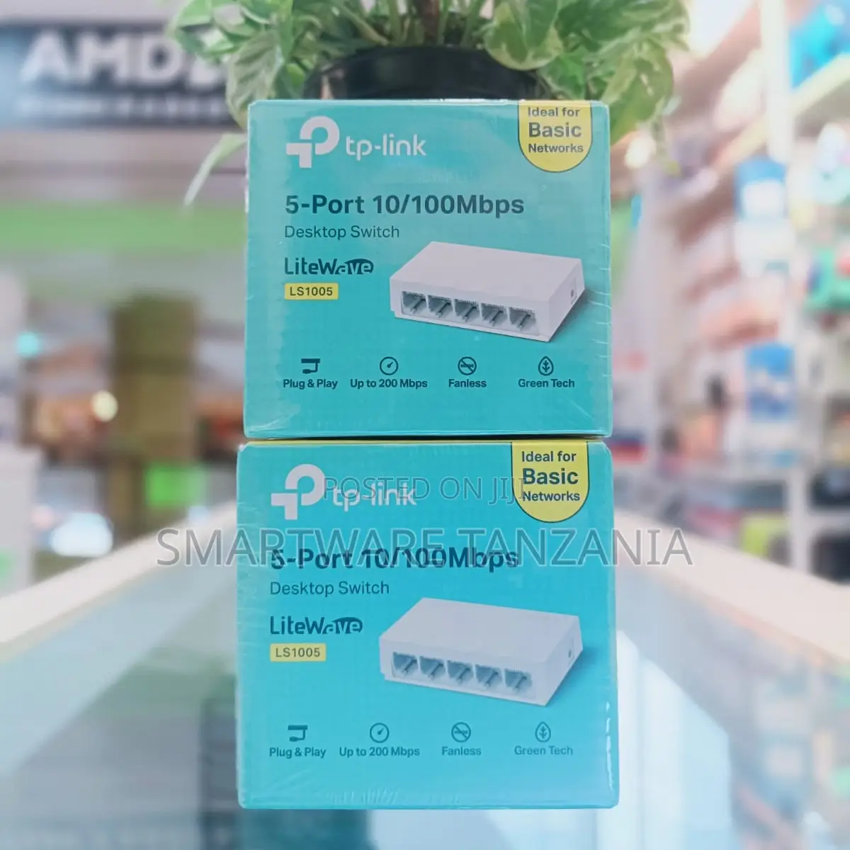 Tp-Link Litewave Ls1005 5-Port 10/100mbps Switch Fanless Green Tech