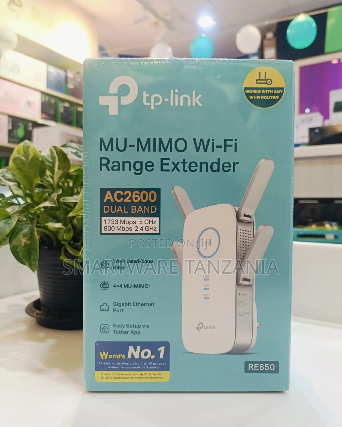 Tp-Link Re650 Ac2600 Mu-Mimo Wifi Range Extender Gigabit Port