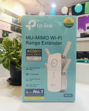 Tp-Link Re650 Ac2600 Mu-Mimo Wifi Range Extender Gigabit Port