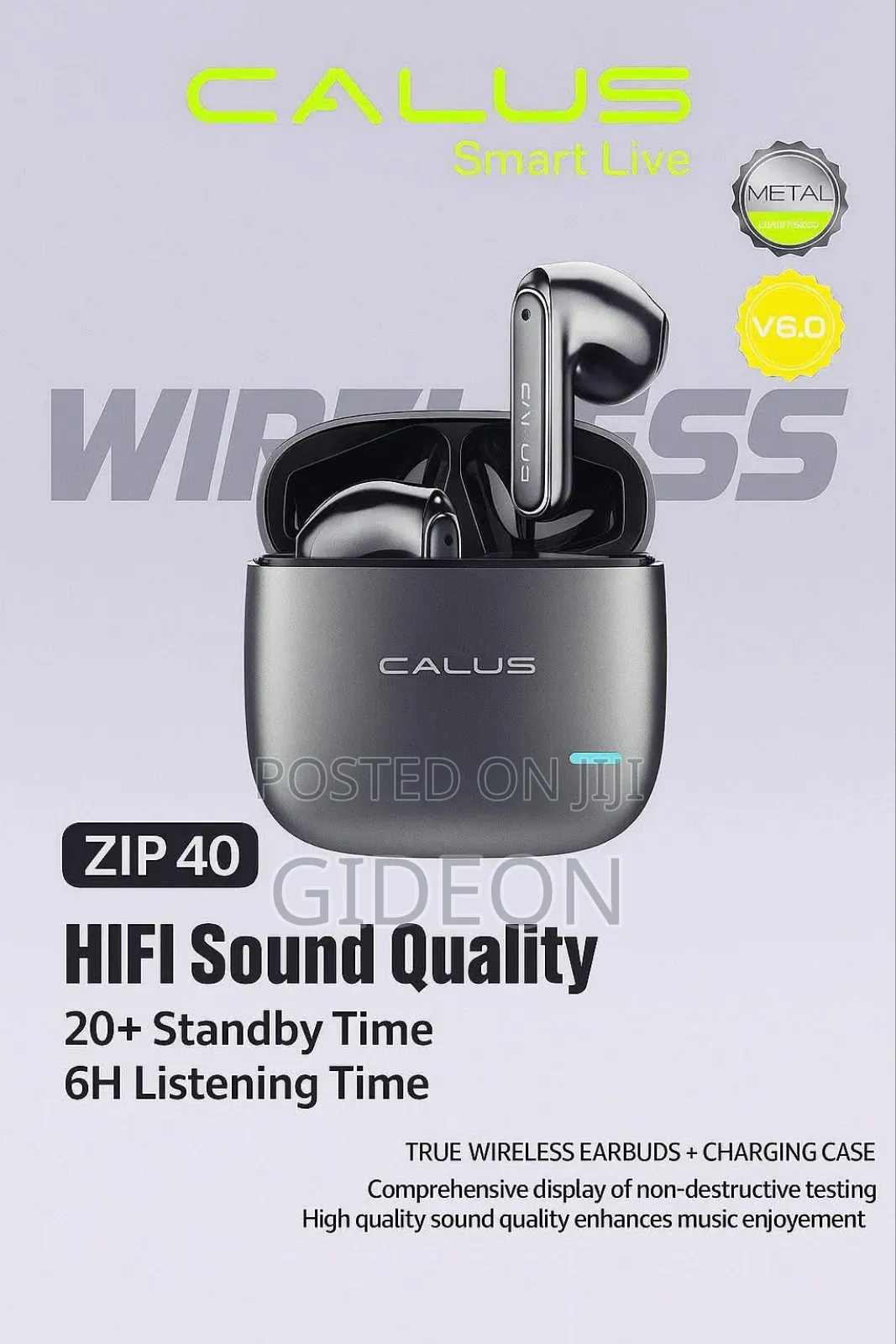 Calus Zip 40 Earpods With No Rubber