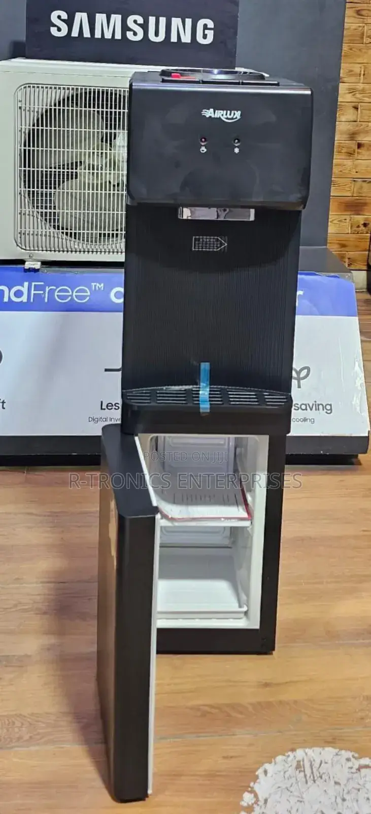 Airlux 3 Tap Water Dispenser and Refrigerator at Bottom