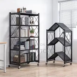 Folding Kitchen Stand Organiser Multi-Layer Storage Shelves