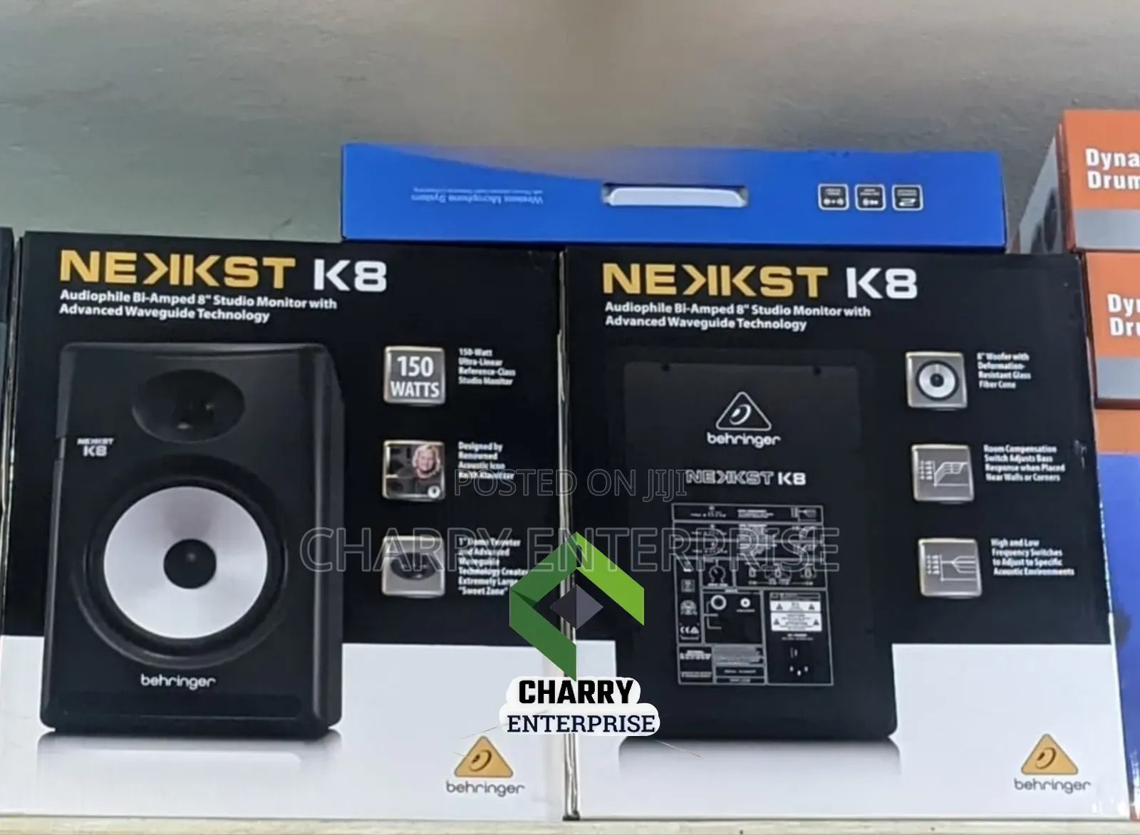 Behringer Nekkst Audiophile 8" Powered Studio Monitor Pair 150w