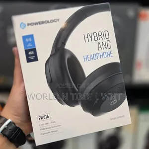 Powerology Hybrid Noise Cancelling Wireless Bluetooth Headphone