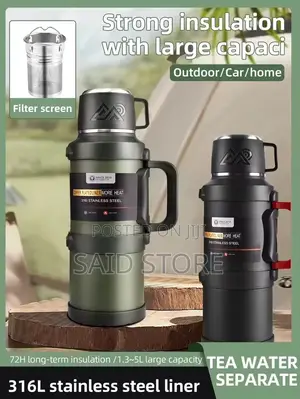 Pc Large Thermos -1.7l/2.Ol/2.5l Stainless Steel